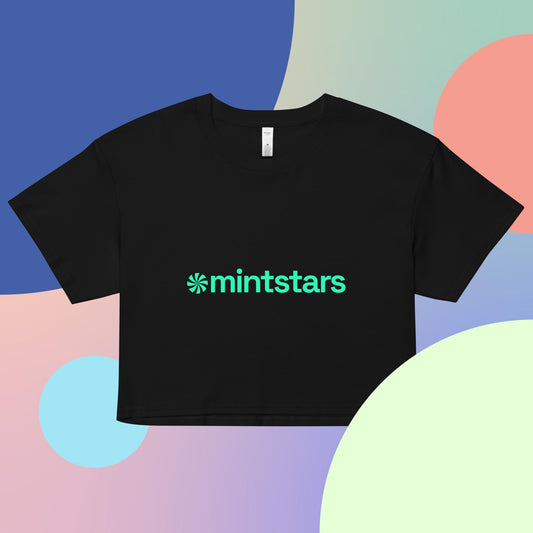 mintstars Crop Top (Black)