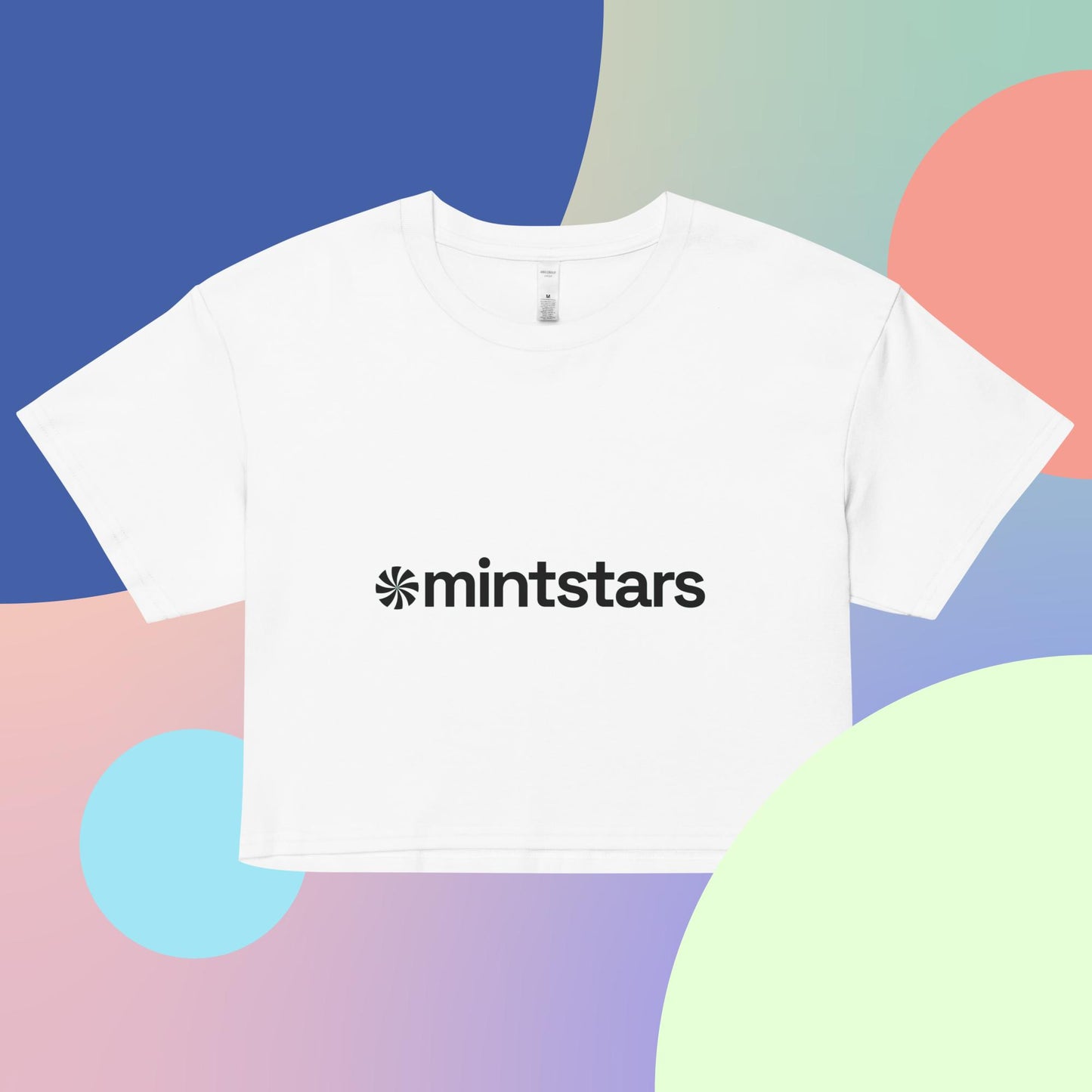 mintstars Crop Top (White)